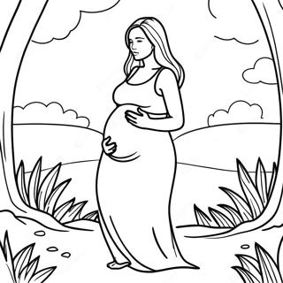 Pagina Para Colorir De Mulher Gravida Na Natureza 109982 46641