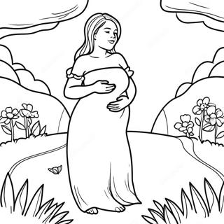 Pagina Para Colorir De Mulher Gravida Na Natureza 109982 46644