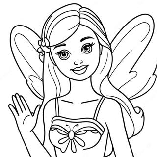 Pagina Para Colorir Da Fada Barbie 110134-46754