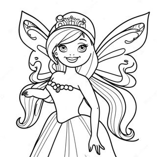 Pagina Para Colorir Da Fada Barbie 110134-46755