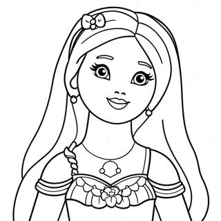 Pagina Para Colorir Da Fada Barbie 110134-46756