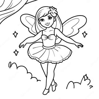 Pagina Para Colorir Da Fada Barbie Magica Em Voo 110135-46758