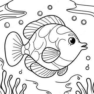 Pagina Para Colorir Do Linguado Feliz Nadando 110161-46780