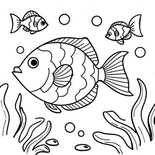 Pagina Para Colorir Da Cena Subaquatica Do Linguado 110162-46784