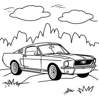 Mustang Páginas Para Colorir