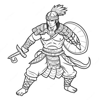 Pagina Para Colorir Akedo Guerreiro Em Acao 110265-46860