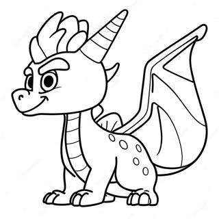 Pagina Para Colorir Spyro Respirando Fogo 110292 46883