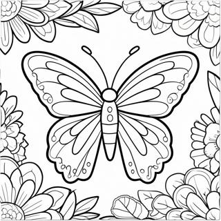 Pagina Para Colorir De Borboleta Majestosa Com Asas Abertas 1102-2607