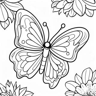 Pagina Para Colorir De Borboleta Majestosa Com Asas Abertas 1102-2608