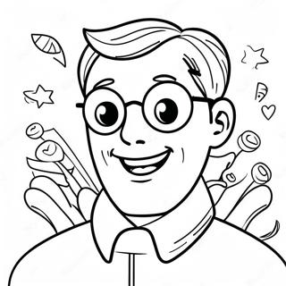 Pagina Para Colorir Da Celebracao Do Dia Dos Pais Feliz 110398-46970
