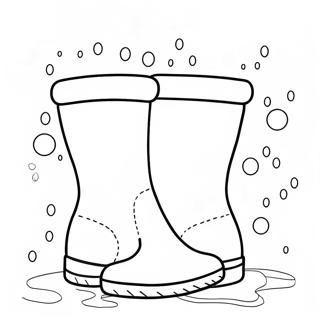 Pagina Para Colorir De Botas De Chuva Fofas 110676-47177