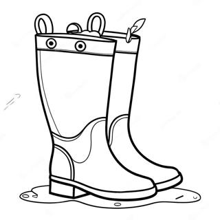 Pagina Para Colorir De Botas De Chuva Fofas 110676-47178