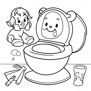 Pagina Para Colorir Divertida De Treinamento De Vaso 110725-47216