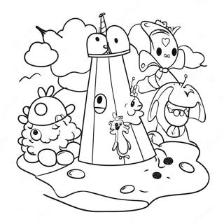 Pagina Para Colorir Da Ilha Alegre Dos Brinquedos Inadaptados 111374-47754