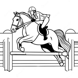 Pagina Para Colorir De Cavalo De Salto Elegante 111500-47842