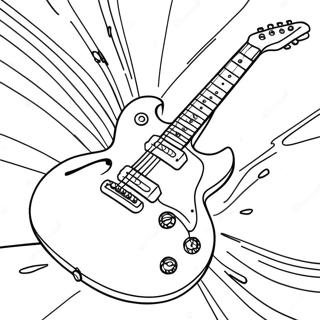 Pagina Para Colorir Guitarra Eletrica Rock And Roll 111577-47901