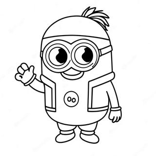 Pagina Para Colorir Minion Fofo De Halloween 111629-47946