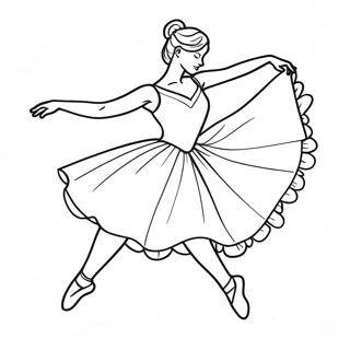 Pagina Para Colorir De Bailarina Graciosa Dancando 11165-547