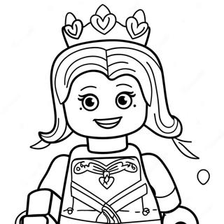 Princesa Lego Páginas Para Colorir