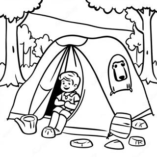 Pagina Para Colorir Da Aventura De Camping Do Cub Scout 111859-48121