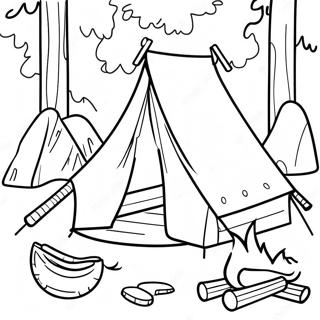 Pagina Para Colorir Da Aventura De Camping Do Cub Scout 111859-48122