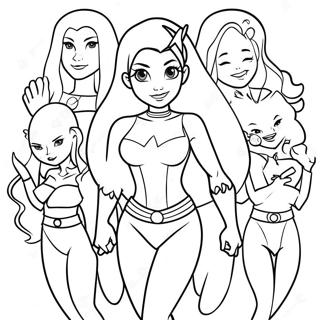 Pagina Para Colorir Starfire Com Amigos 112145 48354