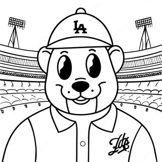 Dodgers Páginas Para Colorir