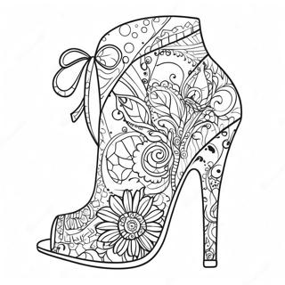 Pagina Para Colorir De Sapato De Salto Alto Funky 112245-48431