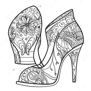 Pagina Para Colorir De Sapato De Salto Alto Funky 112245-48432