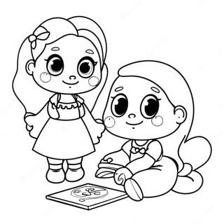 Pagina Para Colorir De Irma Adoravel Brincando Juntas 112344-48504