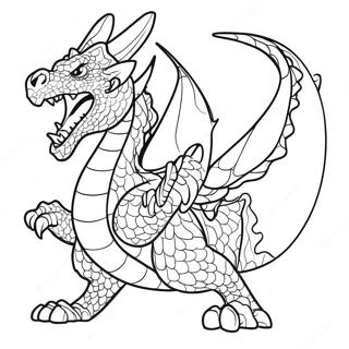 Pagina Para Colorir Dragao Furioso 112420-48561