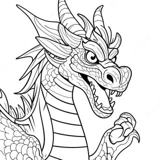 Pagina Para Colorir Dragao Furioso 112420-48563