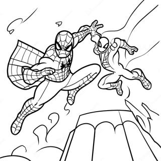 Pagina Para Colorir Homem Aranha Vs Mysterio 112448-48593