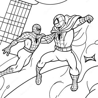 Pagina Para Colorir Homem Aranha Vs Mysterio 112448-48595