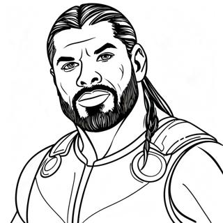 Roman Reigns Páginas Para Colorir