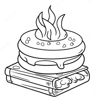 Pagina Para Colorir De Smores De Fogueira 112626-48725