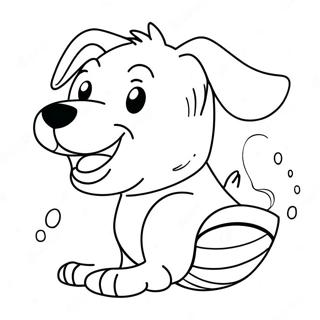 Pagina Para Colorir De Cachorro Feliz Com Bola 112677-48769