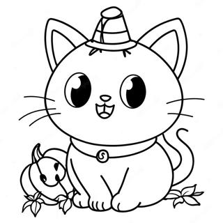 Pagina Para Colorir Do Gato De Halloween 112726-48799