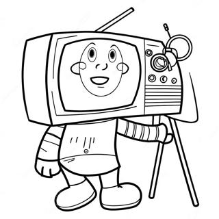 Pagina Para Colorir Do Homem Da Tv 112752-48819