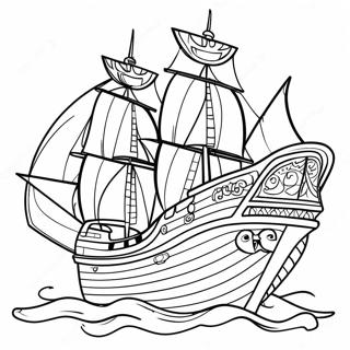 Pagina Para Colorir Do Navio Colorido Dos Buccaneers 112808-48873