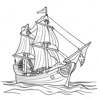 Pagina Para Colorir Do Navio Colorido Dos Buccaneers 112808-48876