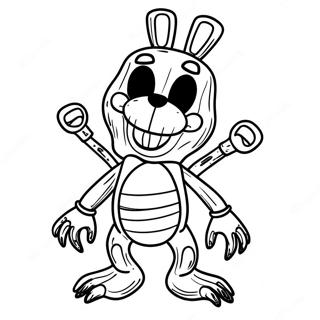 Pagina Para Colorir Do Bonnie Definhado Assustador 112934-48961