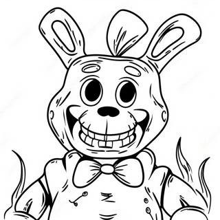 Pagina Para Colorir Do Bonnie Definhado Com Olhos Assustadores 112936-49090