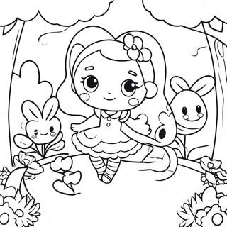 Pagina Para Colorir Amigos Lalaloopsy Em Um Jardim 112962-49109