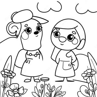 Poppy E Viva Páginas Para Colorir