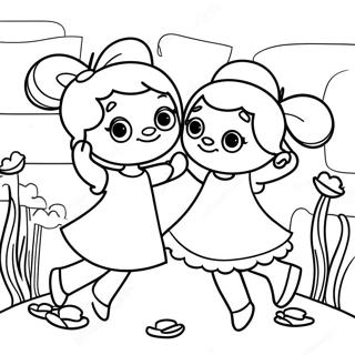 Pagina Para Colorir Poppy E Viva Dancando Juntas 112987-49128