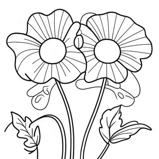Pagina Para Colorir Poppy E Viva Com Flores Coloridas 112988-49130