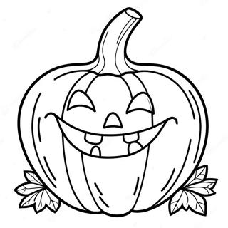 Pagina Para Colorir Abobora De Halloween Sorridente 113320-49382