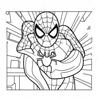 Personagem Homem Aranha Entre Nos Pagina Para Colorir 113449-49483