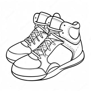 Tenis De Basquete Pagina Para Colorir 113627-49617